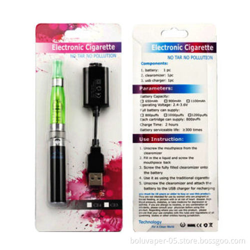 CE5+/CE5 Plus eGo Clearomizer with 1.6mL Capacity, Huge Vapor and No Leakage